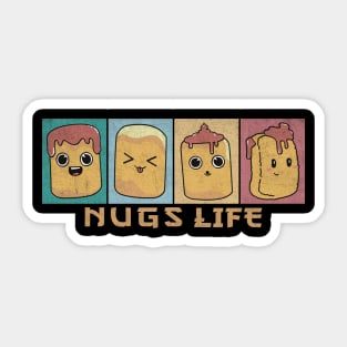 chicken nuggets nugs vintage Sticker